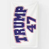 Donald Trump 47 Banner (Vertikal)