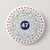 Donald Trump '47' Button (Vorderseite)
