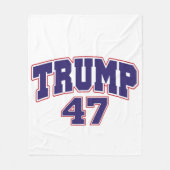 Donald Trump 47 Fleecedecke (Vorderseite)