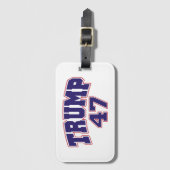 Donald Trump 47 Gepäckanhänger (Vorderseite Vertikal)
