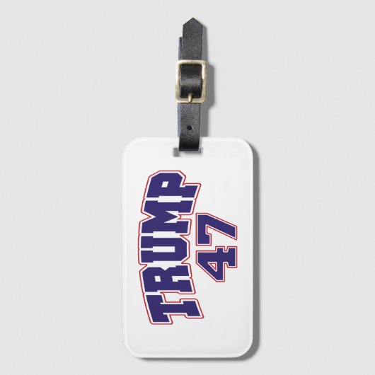 Donald Trump 47 Gepäckanhänger (Vorderseite Vertikal)
