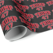 Donald Trump 47 Geschenkpapier (Rolleneckpunkt)