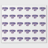 Donald Trump 47 Geschenkpapier (Flach)