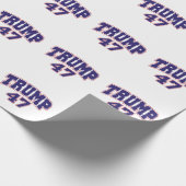 Donald Trump 47 Geschenkpapier (Ecke)