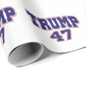 Donald Trump 47 Geschenkpapier (Rolleneckpunkt)