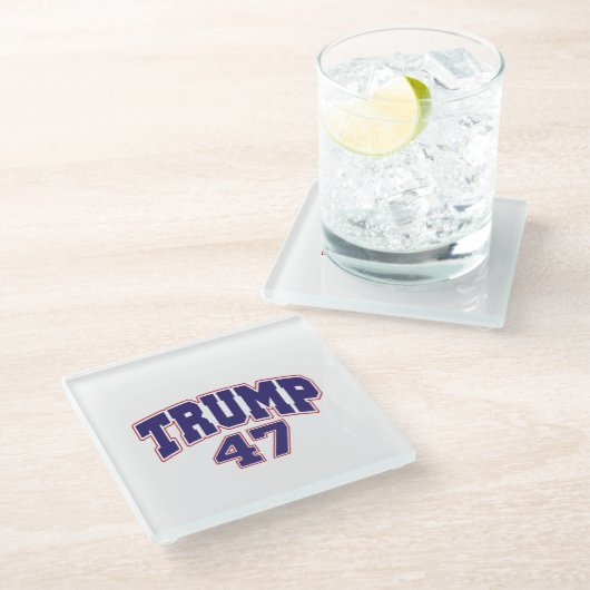 Donald Trump 47 Glasuntersetzer (Schrägansicht)