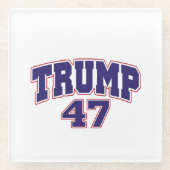 Donald Trump 47 Glasuntersetzer (Vorderseite)