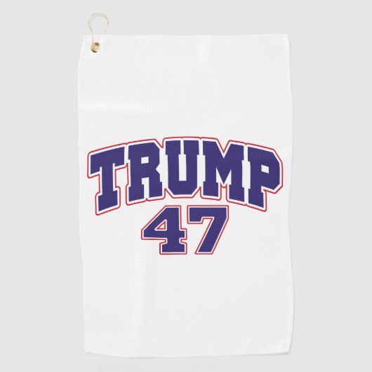 Donald Trump 47 Golfhandtuch (Vorderseite)