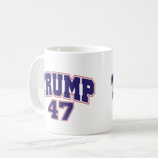 Donald Trump 47 Kaffeetasse (Vorderseite Links)