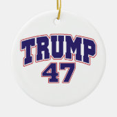 Donald Trump 47 Keramik Ornament (Vorne)