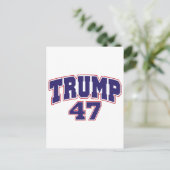 Donald Trump 47 Postkarte (Stehend Vorderseite)