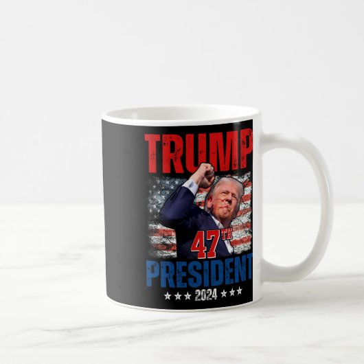 Donald Trump 47. Präsident 2024 Trump Einweihung Kaffeetasse (Rechts)