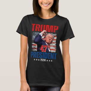 Donald Trump 47. Präsident 2024 Trump Einweihung T-Shirt