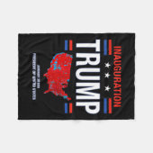 Donald Trump 47. Präsident 2025 Amtseinführung USA Fleecedecke (Vorderseite (Horizontal))