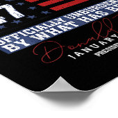 Donald Trump 47. Präsident 2025 Amtseinführung USA Poster (Ecke)