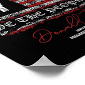 Donald Trump 47. Präsident 2025 Amtseinführung USA Poster (Ecke)