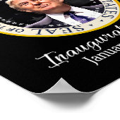 Donald Trump 47. Präsident Einweihung 2025 Unterst Poster (Ecke)