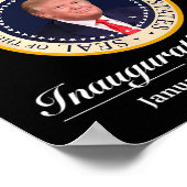 Donald Trump 47. Präsident Einweihung 2025 Unterst Poster (Ecke)