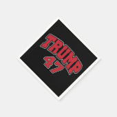 Donald Trump 47 Serviette (Ecke)