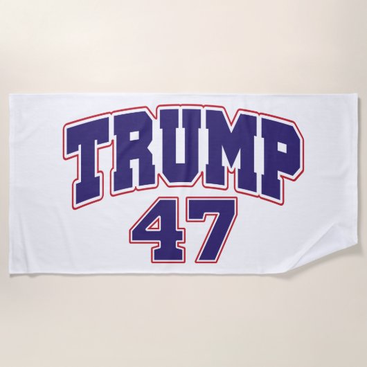 Donald Trump 47 Strandtuch (Vorderseite)