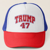 Donald Trump 47 Truckerkappe (Vorderseite)