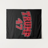 Donald Trump 47 Wandteppich (Vorderseite (Horizontal))