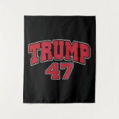 Donald Trump 47 Wandteppich (Vorderseite)