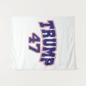 Donald Trump 47 Wandteppich (Vorderseite (Horizontal))