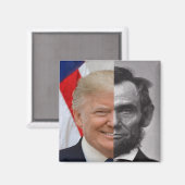 Donald Trump Abraham Lincoln Magnet (Vorderseite/Rückseite)