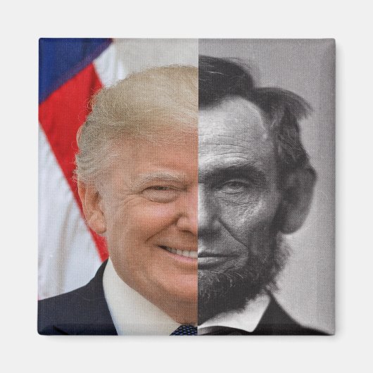 Donald Trump Abraham Lincoln Magnet (Vorne)