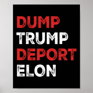Donald Trump abschieben Elon deportieren Poster
