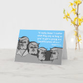 Donald Trump als Mount Rushmore Karte (Gelbe Blume)