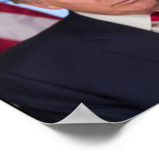 Donald Trump als Präsident Poster (Ecke)