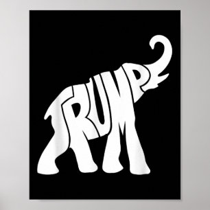 Donald Trump als republikanisches Shirt für Unters Poster