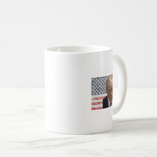 Donald Trump am meisten Gewollt für Präsident 2024 Kaffeetasse (VorderseiteRechts)