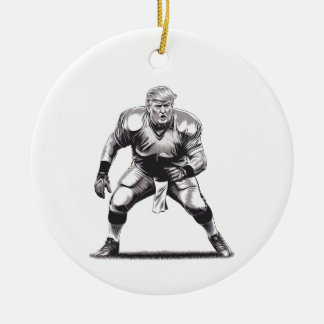 Donald Trump American Football Präsident 2025 Keramik Ornament