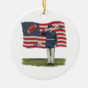 Donald Trump American Football Präsident 2025 Keramik Ornament