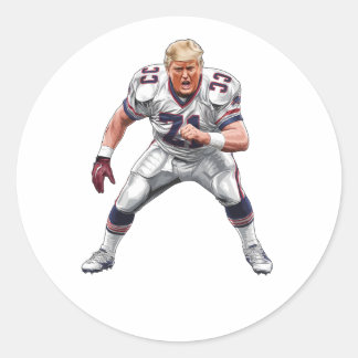 Donald Trump American Football Präsident 2025 Runder Aufkleber