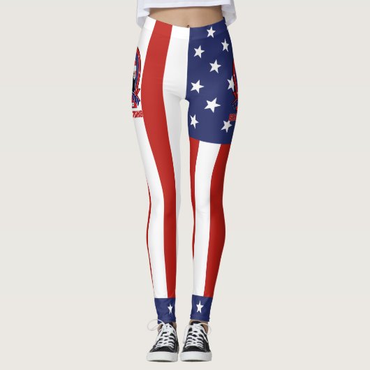 Donald Trump - AMERIKA GROSS und STARK MACHEND Leggings (Vorderseite)