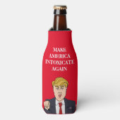 Donald Trump - Amerika wieder berauschen Flaschenkühler (Flaschenvorderseite)