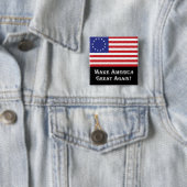 Donald Trump - Amerika wieder groß machen! Button (Beispiel)