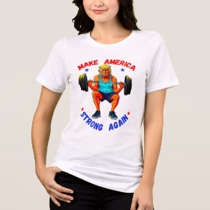DONALD TRUMP - AMERIKA WIEDER STARK MACHEN Tri-Blend SHIRT