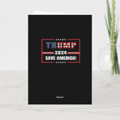 DONALD TRUMP AMERIKAN FLAG BIRTHDAY CARD KARTE (Rückseite)