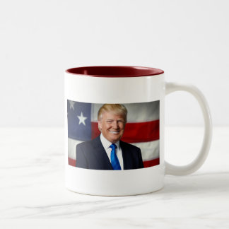 Donald Trump - Amerikanische Flagge - 11oz Zweifarbige Tasse
