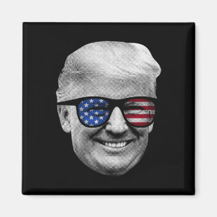 Donald Trump - Amerikanische Flagge am 4. Juli Magnet