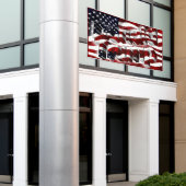 Donald Trump Amerikanische Flagge Banner (Äußeres Gebäude)