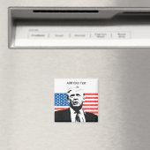 Donald Trump - Amerikanische Flagge - Benutzerdefi Magnet (In Situ (Geschirrspüler))