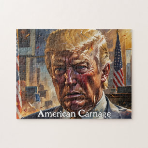 Donald Trump Amerikanisches Gemetzel Puzzle
