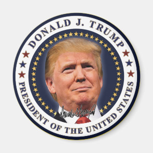 Donald Trump Amtseinführung Gold Sterne Souvenir Magnet