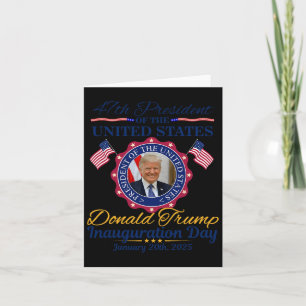 Donald Trump Amtseinführungstag 2025 Memor Karte
